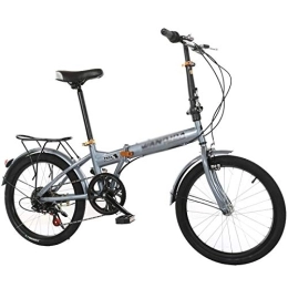 Allround Helmets Bicicleta Bicicleta Plegable portátil 6 Velocidades, Bicicleta Plegable Urbana 20 Pulgadas Estructura de Acero con Alto Contenido de Carbono / para Estudiante Unisex Adultos A, 20 Inches