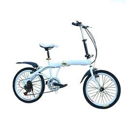 XXXSUNNY Bicicleta Bicicleta plegable, señoras Mini freno de disco de choque variable de bicicleta de la velocidad de absorción de adultos bicicleta ligera de 20 pulgadas, adecuado para los estudiantes aire libre