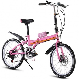 AI CHEN Bicicleta Bicicleta Plegable Velocidad de Freno de Disco Doble Bicicleta de Velocidad de montaña para Hombre para Mujer Adulto 20 Pulgadas