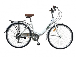 ECOSMO Plegables Bicicleta plegablepara mujer, para ciudad, 26 pulgadas, 7velocidades Shimano, de ECOSMO 26ALF08W