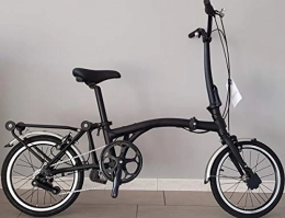 Cicli Puzone Plegables Bicicleta tamaño 16 plegable aluminio estilo Brosmpton Folding Surmey Archer 3 V Art. A-TASKBIKE16 (negro mate)