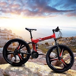 AGrAdi Plegables Bicicletas de carretera para adultos Bicicletas de montaña Bicicleta de montaña plegable de 26 pulgadas con ruedas de 21 velocidades y 3 radios y palanca de cambios de 21 velocidades, marco de a