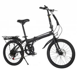 GHGJU Bicicleta Bicicletas De Ocio 20-inch Shift Plegable Bicicleta Adulto Corporativo Regalo Coche Bicicleta Cross Country Bike, Black-20in