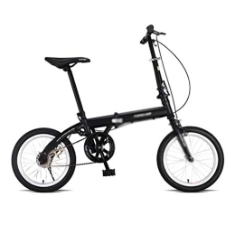 Bicicletas Bicicleta Bicicletas Plegable For Estudiantes 16 Pulgadas Ligeras For Niños Regalo For Niños (Color : Black, Size : 16 Inches)