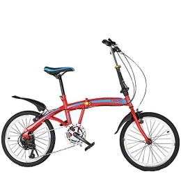 Mqmh Bicicleta Bicicletas plegables de moda para niños Bicicletas de velocidad variable plegables para adolescentes Bicicletas de excursión ligeras y cómodas Bicicletas plegables para estudiantes de secundaria Bicic