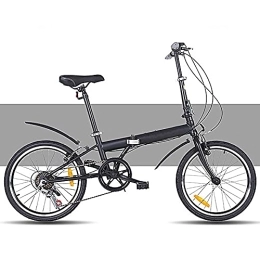 WBDZ Bicicleta Bicicletas Plegables para Exteriores, Bicicleta Plegable de 6 Velocidades de 20 Pulgadas, Bicicleta Plegable de Ciudad para Viajeros Urbanos, Bicicleta Plegable para Exteriores con Marco de Acero de