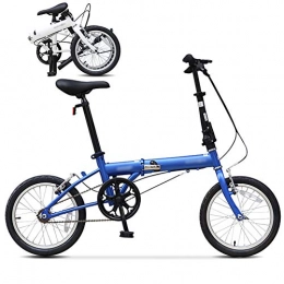Bidetu Plegables Bidetu MTB Bici para Adulto, 16 Pulgadas Bicicleta de Montaña Plegable, Bicicleta Juvenil, Bicicleta Unisex / Blue