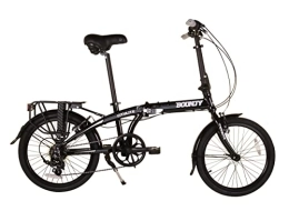 Bounty Plegables Bounty Citylite Bicicleta Plegable | Cuadro Aluminio Ligero | 6 Velocidades Shimano con Cambios Revo | Perfecta para ir al trabajo | Bicicleta Plegable | Bicicleta Adulto, Negro