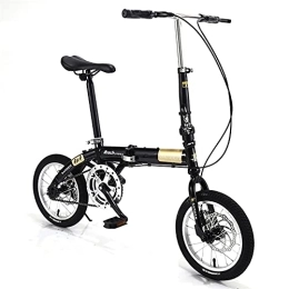 CADZ Plegables CADZ Bicicleta Plegable - Bicicleta Plegable De Carretera De Tamaño Completo Y Liviana, Bicicletas De 14 Pulgadas Bicicleta Ultraligera Portátil Transmisión De Una Velocidad - para Adultos