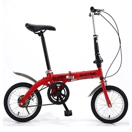 CADZ Plegables CADZ Bicicletas Plegables - Bicicleta Plegable, Bicicletas De 14 Pulgadas Bicicleta Ultraligera Portátil Transmisión De Una Velocidad, Bicicleta Plegable De Carretera De Tamaño Completo Y Liviana