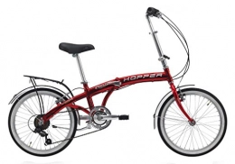 Cicli Cinzia Bicicleta Cicli Cinzia: bicicleta plegable Hopper Aluminium 20, Hombre, rojo