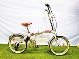 CINZIA Bicicleta CINZIA - Bicicleta Plegable Flexy de 20 Pulgadas, Cambio de 6 V, Color Rojo