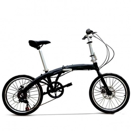 Comooc Bicicleta Comooc Bicicleta Plegable, Bicicleta de   aleación de Aluminio de 7 velocidades y 20 Pulgadas Bicicleta de Velocidad Variable Bicicleta Plegable de montaña Frenos Delanteros y Traseros de Doble Disco