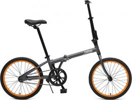 Critical ciclos Judd Single-Speed Plegable Bicicleta con Freno de Posavasos, Color Gris Mate, tamaño Talla única