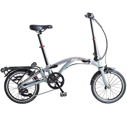 Dahon Plegables Dahon Curl I4 Bicicleta Plegable, Adultos Unisex, Plateado, 16" (40, 64 cm)