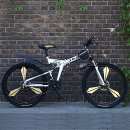 Dapang Bicicleta Dapang Bicicleta de montaña Plegable con 26"aleación de magnesio súper Ligera, suspensión Completa Premium y Shimano 21 Speed Gear, 16, 24"