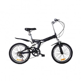 Dapang Bicicleta Dapang Bicicleta Plegable para Adultos de 20", Bicicleta Hardtail para Sendero, Sendero y Montaas, Negro, Asiento Ajustable con Estructura de Acero, en 4 Colores, Black