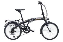 Denver Plegables Discovery 2722 Folding Acc Bicicleta Plegable de 20 Pulgadas, Color Negro Mate, Unisex Adulto