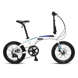 DODOBD Plegables DODOBD 20 Pulgadas Bicicleta Plegable de 8 velocidades, Estructura de Acero con Alto Contenido de Carbono Adecuado para Adultos Adolescentes Estudiante Bicicletas de Ciudad