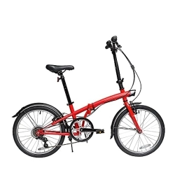 DODOBD Bicicleta DODOBD Bicicleta Plegable 20 Pulgadas de 6 Velocidades Bici Plegable Estructura de Acero con Alto Contenido de Carbono Adecuado, para Adultos Adolescentes Estudiante Bicicletas de Ciudad