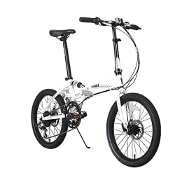 DODOBD Bicicleta DODOBD Bicicleta Plegable de 6 Velocidades 20 Pulgadas, Folding Bicicleta Plegable Cuadro Aluminio Ruedas, Bicicleta Retro de Ciudad para Trabajo Ligero para Adultos Bicicletas de Ciudad