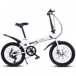 DODOBD Plegables DODOBD Bicicleta Plegable, Unisex-Adult 7 velocidades 20 Pulgadas, Estructura de Acero con Alto Contenido de Carbono Adecuado para Adolescentes Estudiante Bicicletas de Ciudad