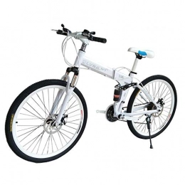 DSHUJC Bicicleta DSHUJC Bicicleta Plegable de Moda, Bicicleta de montaña de 26 Pulgadas Freno de Disco Doble Macho y Hembra Coche Adulto Doble Amortiguador Estudiante Velocidad Variable Bicicleta