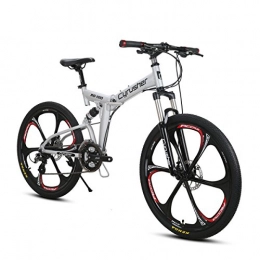 Extrbici Plegables Extrbici Bicicleta de montaña MTB Bike RD100 Bicicleta Plegable 26" X 17" aleacin de Aluminio Marco Shi-Mano 24 velocidades con suspensin Completa Doble Freno de Disco mecnico para