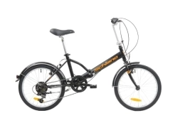 F.lli Schiano Plegables F.lli Schiano Pure Bicicleta Plegable, Unisex-Adult, Negro-Naranja, 20