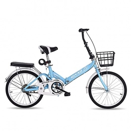 GGXX Plegables GGXX Bicicleta Plegable De 16 / 20 Pulgadas para Hombre Y Mujer, Bicicleta De Ciudad De Velocidad Variable PortáTil para Adultos, Bicicleta De Carretera PequeñA Y Ultraligera