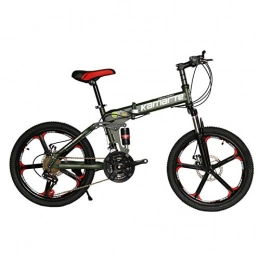 GuiSoHn Plegables GuiSoHn - Bicicleta de montaña plegable de 20 pulgadas (21 velocidades), color GuiSoHn-5498446525, tamaño talla única