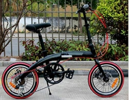 GuiSoHn Plegables GuiSoHn - Bicicleta de montaña plegable para adultos, peso ligero, unisex, con marco de aluminio, para mujer, con asiento ajustable, color GuiSoHn-5498446689., tamaño talla única