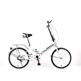 GuiSoHn Bicicleta GuiSoHn - Bicicleta plegable de aluminio de 20 pulgadas, plegable, 16 velocidades, plegable, urbana, para viajeros, color GuiSoHn-896158899, tamaño talla única