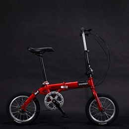 GuiSoHn Plegables GuiSoHn Bicicleta plegable ultraligera de 35.5 cm para niños de velocidad variable de doble freno plegable para estudiantes