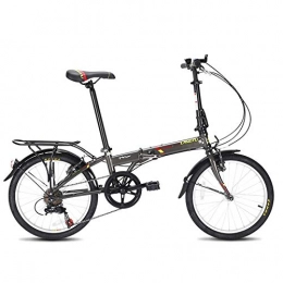 Guyuexuan Bicicleta Plegable, Bicicleta porttil para Adultos Ultraligera de 20 Pulgadas para Hombres y Mujeres, Bicicleta de Cambio de Estudiante El ltimo Estilo, diseo Simple.