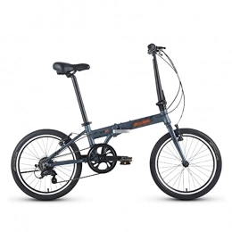 GWL Bicicleta GWL Bicicleta Plegable Bicicleta Plegable de aleación de Aluminio de 20 Pulgadas 6 velocidades Z2 Mini Bicicleta Ligera para Hombres y Mujeres con Velocidad Variable / A