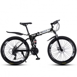 GWSPORT Bicicleta GWSPORT Bicicleta Plegable de 26 '' para Hombres y Mujeres Neumtico de Velocidad 21 Absorcin de Choque Bicicleta de Montaa Ligera Neumtico Todoterreno, Negro