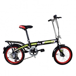 HAOSHUAI Bicicleta plegable de 16 pulgadas para hombre y mujer con ruedas de bicicleta para hombre y mujer
