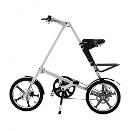 HECHEN Bicicleta HECHEN Bicicleta Plegable - Aluminio 16 Pulgadas 14 Pulgadas - Scooter Plegable para Mujer Adulta, Silver, 14in