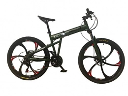 Helliot Bikes Bicicleta Helliot Bikes Hummer 02 Bicicleta de montaña Plegable, Adultos Unisex, Verde Militar, M-L