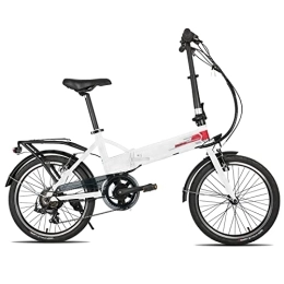 ivil Plegables Huntaway - Bicicleta plegable para bicicleta, 20 pulgadas, para hombre, niños, niñas y mujeres, 6 velocidades, color blanco