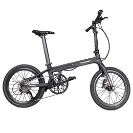 ICAN F1 Lizard - Bicicleta plegable de fibra de carbono con marco UD Matt Finish