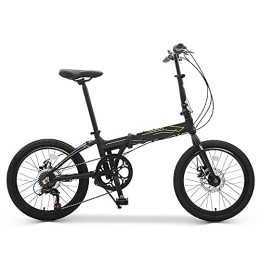 ITOSUI Plegables ITOSUI Bicicleta Plegable de 20 Pulgadas con Cambio de 7 velocidades, Velocidad Variable, para Hombres y Mujeres, para Adultos, con radios ultraligeros, Marco Plegable de aleación de Aluminio