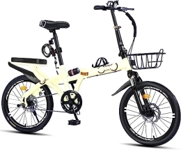 JAMCHE Bicicleta JAMCHE Bicicleta Plegable Bicicleta Plegable Acero de Alto Carbono Bicicleta de montaña Freno de Disco Bicicletas Plegables Antideslizantes para Adultos / Hombres / Mujeres