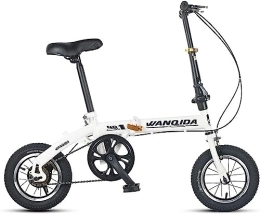 JAMCHE Plegables JAMCHE Bicicleta Plegable, Bicicleta Plegable, Ligera, Plegable, de Acero al Carbono, Altura Ajustable, Bicicleta Plegable para desplazamientos, Adultos y Adolescentes