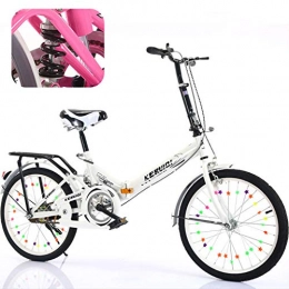 JooGoo Plegables JooGoo Bicicleta Plegable De 20 Pulgadas, Pure Bicicleta Plegable, Bike Mini Ciudad Bicicleta Plegable, con Cuadro De Fibra De Carbono, Sillin Confort, Unisex-Adult, Talla Única