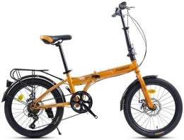 Kcolic Plegables Kcolic Bicicleta Plegable 20 Pulgadas para Adultos, Ultraligera, Portátil, 7 Velocidades, con Frenos Disco Mecánicos Delanteros Y Traseros C, 20inch