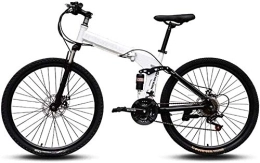 KRXLL Bicicleta KRXLL Bicicleta de montaña Fácil de Transportar Cuadro de Acero de Alto Carbono Plegable Velocidad Variable Absorción de Doble Choque Bicicleta Plegable-si_27 velocidades