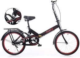KRXLL Bicicleta KRXLL Bicicletas Plegables Bicicleta de Velocidad Variable de 20 Pulgadas Suspensión Liviana Antideslizante para Hombres y Mujeres con Marco Trasero de Carga-B1