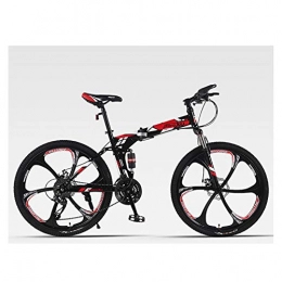 KXDLR Bicicleta KXDLR MTB Alta De Acero Al Carbono De 26 Pulgadas MTB 24 Velocidad Off-Road Velocidad Montaa De Adulto Hombres Y Mujeres De Bicicletas, Rojo